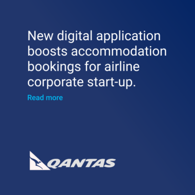 Qantas digital app for accommodation startup
